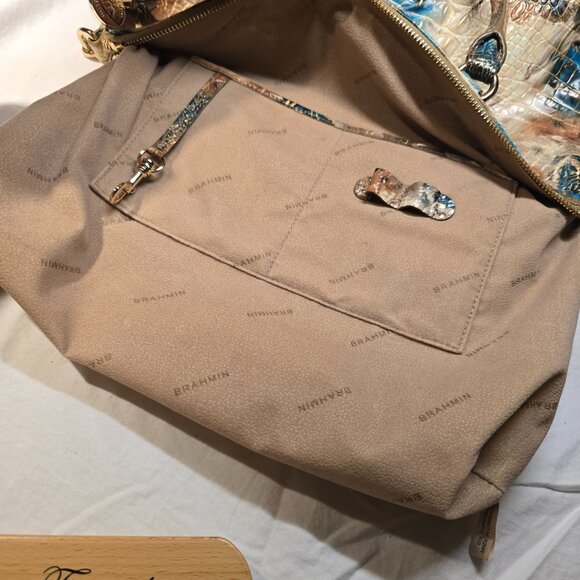 Brahmin Large Duxbury Bird Of Paradise Melbourne, EUC - Picture 6 of 12